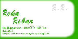 reka ribar business card